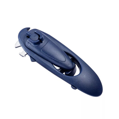 Eight in One Multifunctional Can Opener in black and navy blue, compact and durable