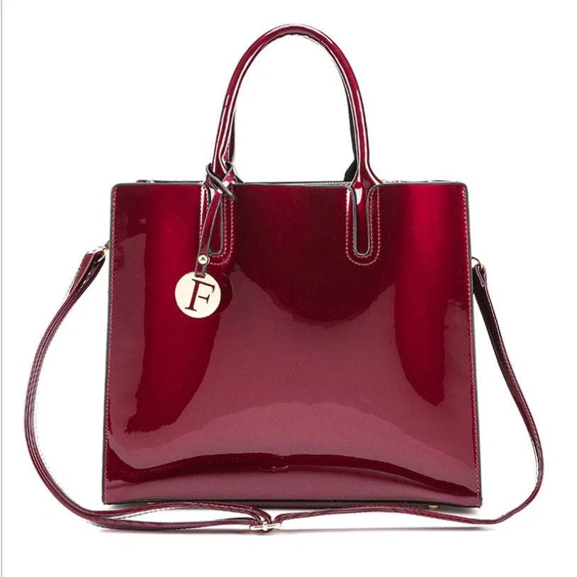 Versatile patent leather shoulder and crossbody handbags in a variety of classic and contemporary colors