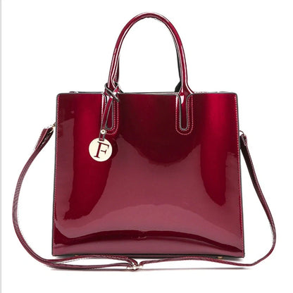 Versatile patent leather shoulder and crossbody handbags in a variety of classic and contemporary colors