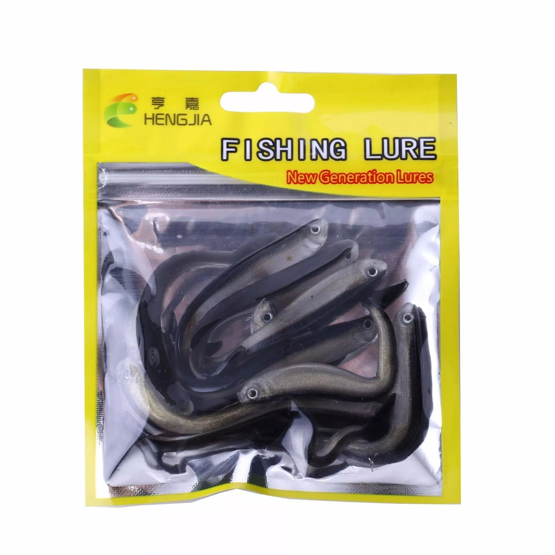 Fishing loach soft bait set of 10PCS with realistic two-color design