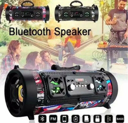 Portable Waterproof Bluetooth Speaker with national flag design