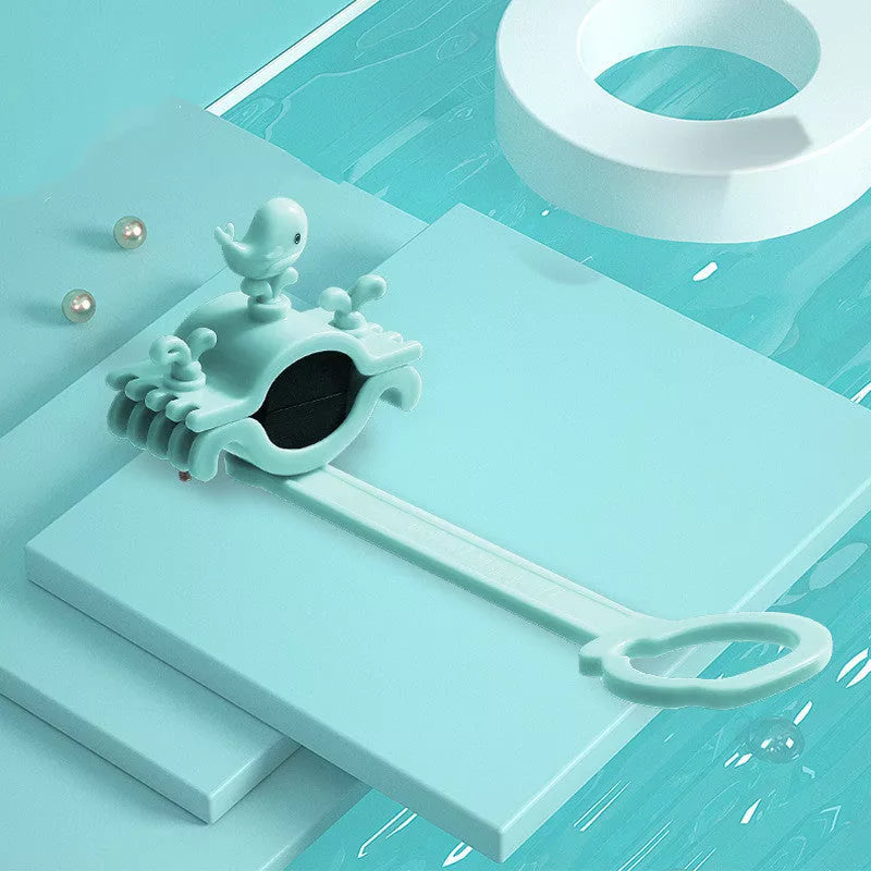 Children's faucet extender in blue, pink, or purple for easy handwashing