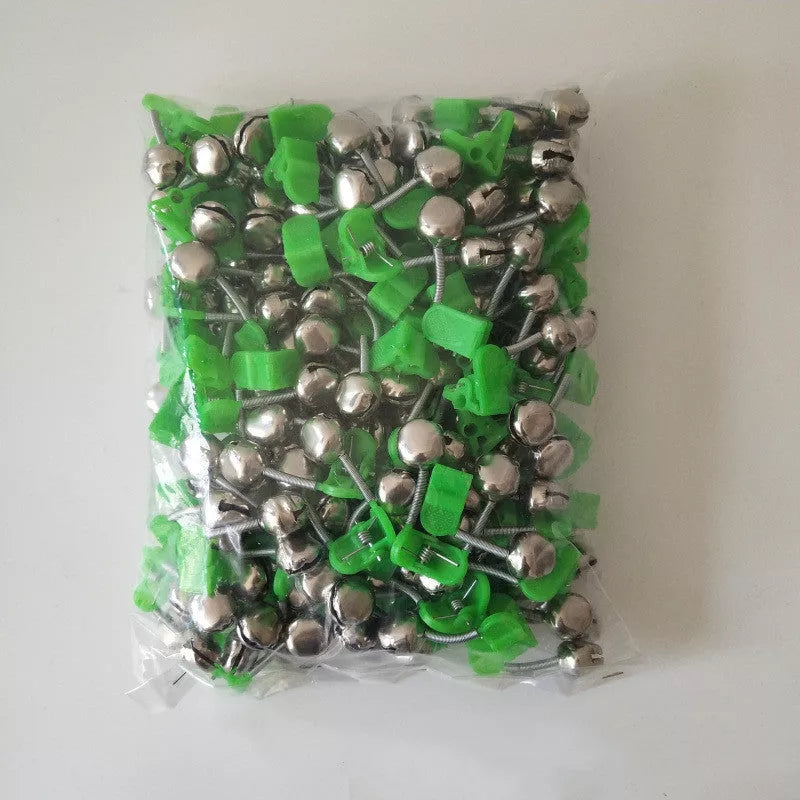 Fishing bells with lights for night fishing, featuring dual bell bite alarms and compact design