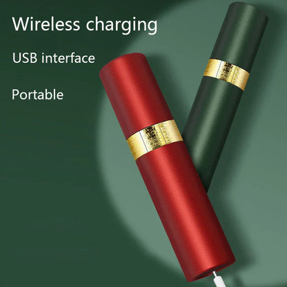 Lipstick-shaped rechargeable hair trimmer with floating 3D head for painless grooming of sensitive areas