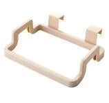 Eco-friendly over-the-door trash bag holder in various colors for organized kitchen storage