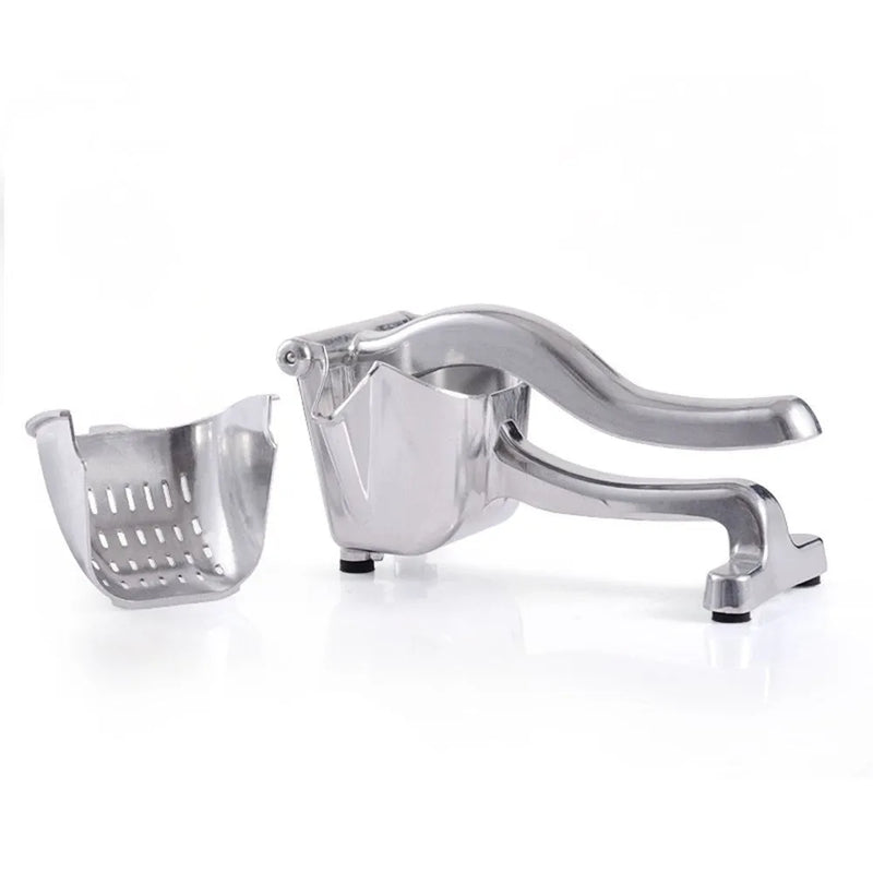 Lemon squeezer heavy duty large aluminium alloy and steel citrus press with 24cm handle and 11cm bowl for whole lemons limes commercial kitchen bar use silver colour