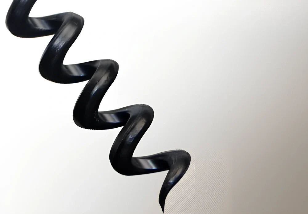 Black electric wine bottle opener with automatic cork removal and integrated foil cutter