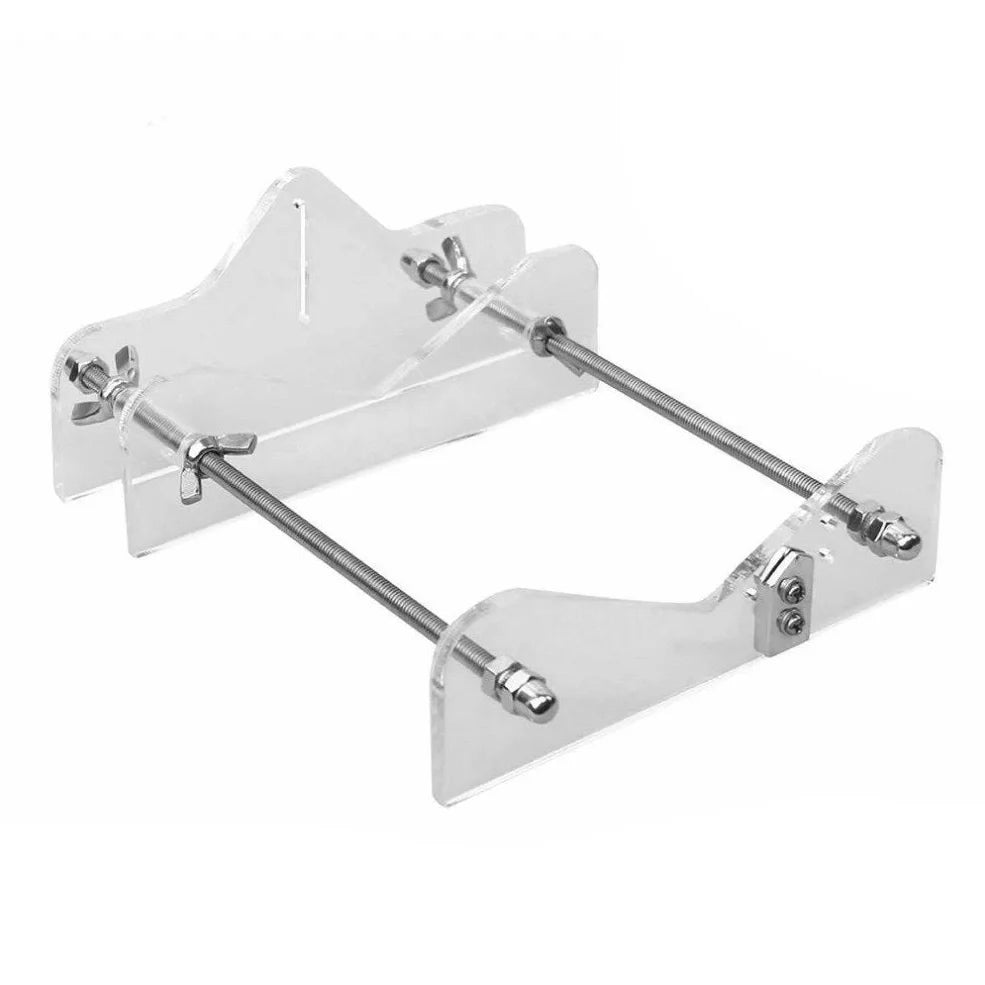 DIY glass bottle cutter tool with adjustable stand for cutting 0.5-2 inch diameter bottles to 5 inch length