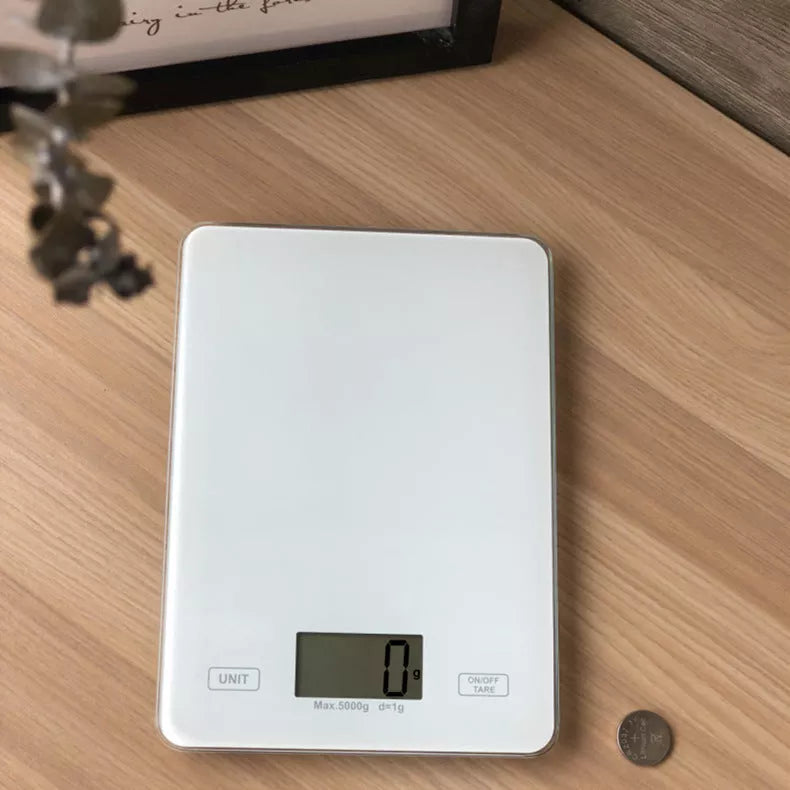 Mini glass platform baking scale with HD LCD display for precise measurements