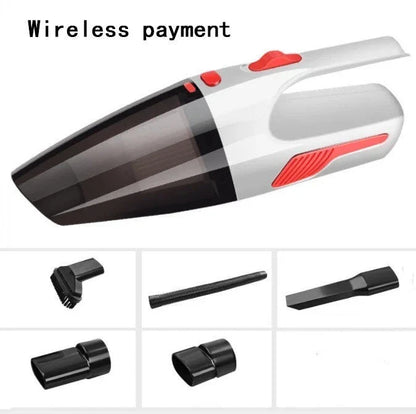 Powerful handheld vacuum cleaner with attachments for easy car cleaning and maintenance