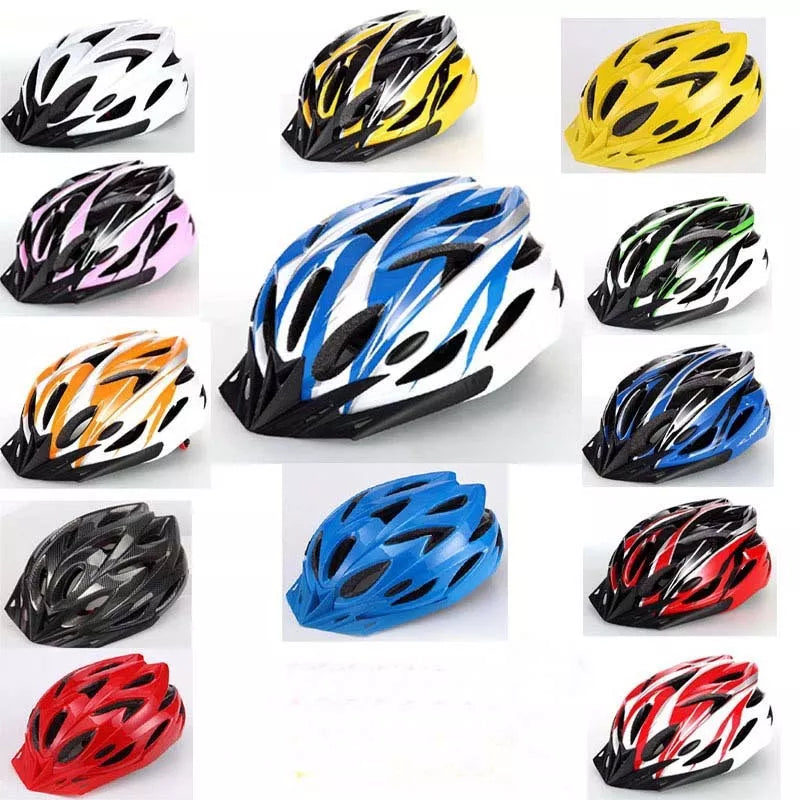 Adjustable child bicycle helmet with 18 wind holes for ventilation in various colors