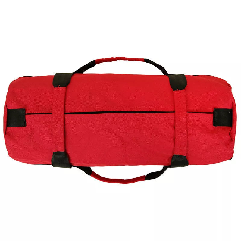 Adjustable weightlifting sandbag with 6 handles for multi-angle fitness