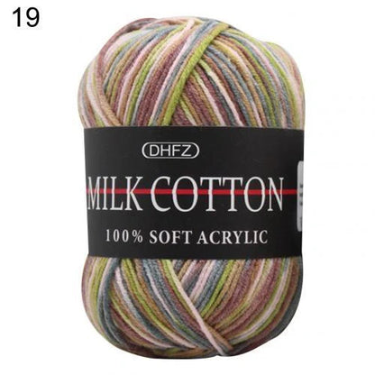 Multi-color jacquard knitting yarn for vibrant DIY projects