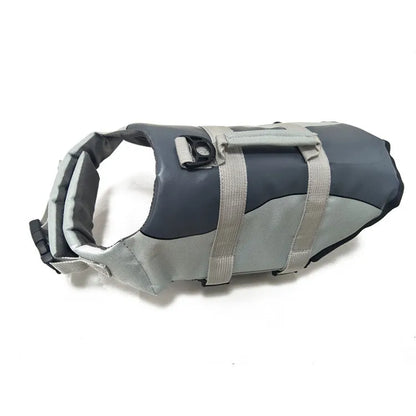 Polyester pet life jacket dog vest in Rose Red or Silver Grey, sizes XS S M L