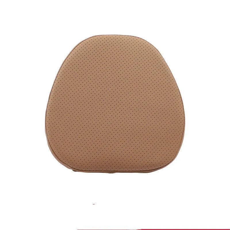 Volvo car headrest neck pillow and lumbar support cushions in brown, black, beige and coffee colours