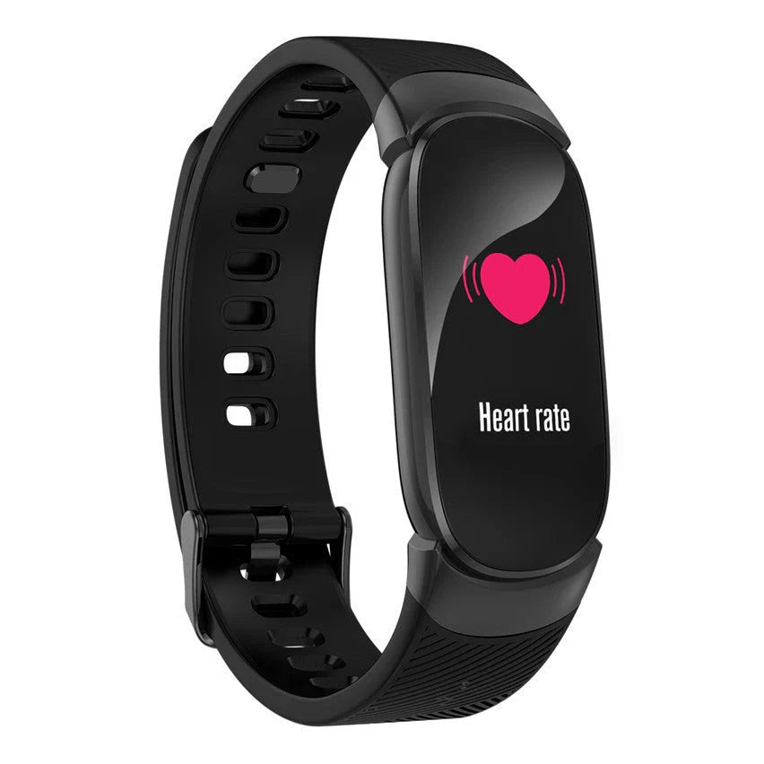 QW16 Smart Sports Bracelet with vibrant display, heart rate monitoring, and IP67 waterproof design