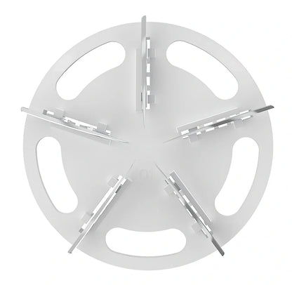 White plastic electric shaver with bulb removal function measuring 145mm length