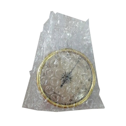 Analogue thermometer and hygrometer with 72mm aluminium dial and outer ring for humidity monitoring