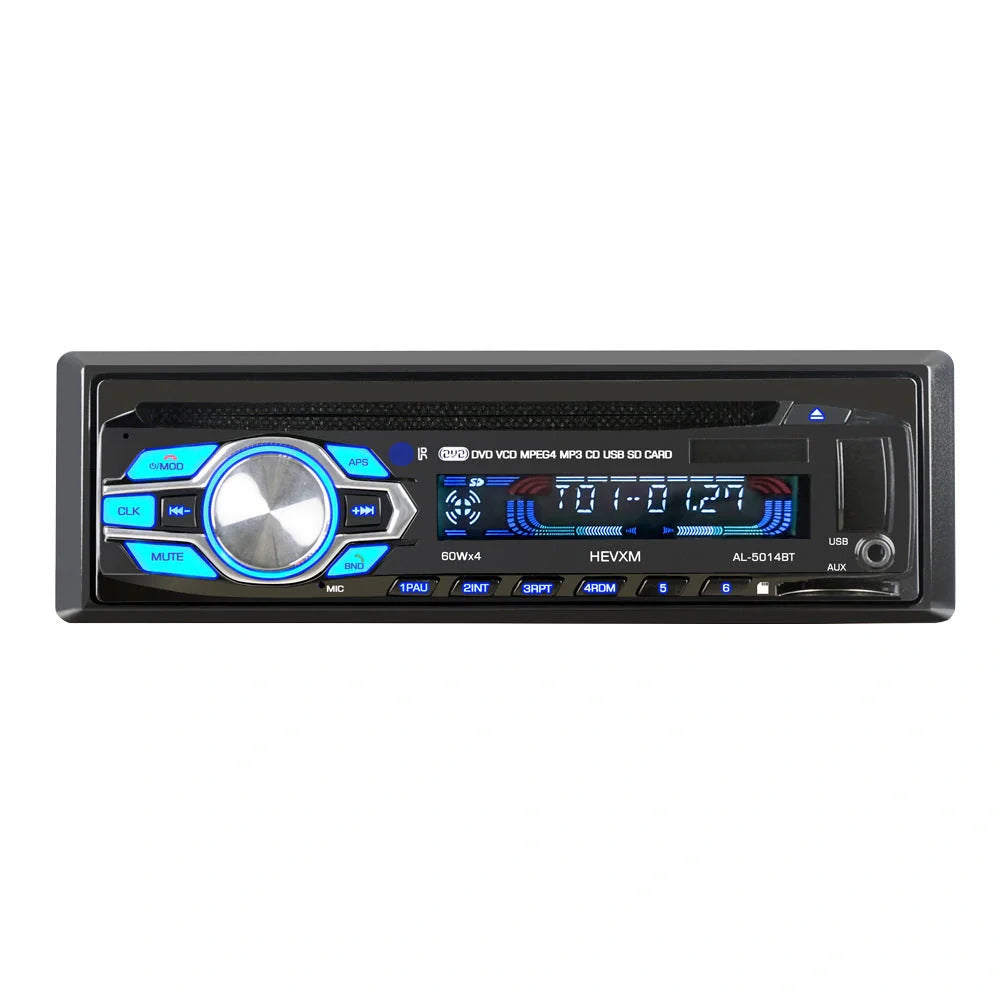 Car Bluetooth CD Player with Multifunction DVD Playback in Black