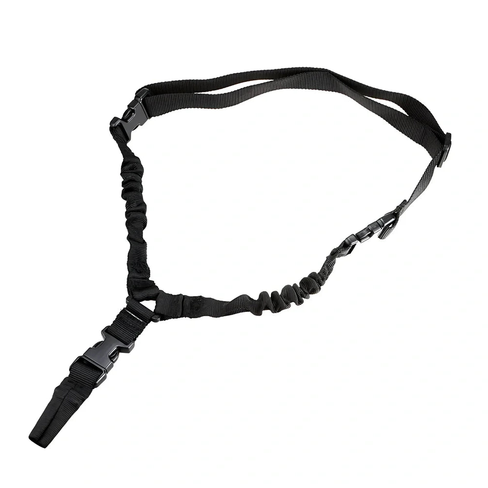 Adjustable military pistol sling with metal buckle in OD green colour showing 175cm+ length