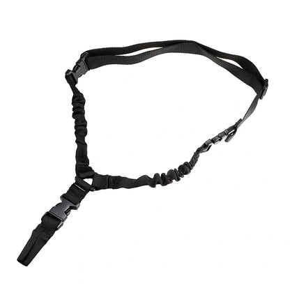 Adjustable military pistol sling with metal buckle in OD green colour showing 175cm+ length