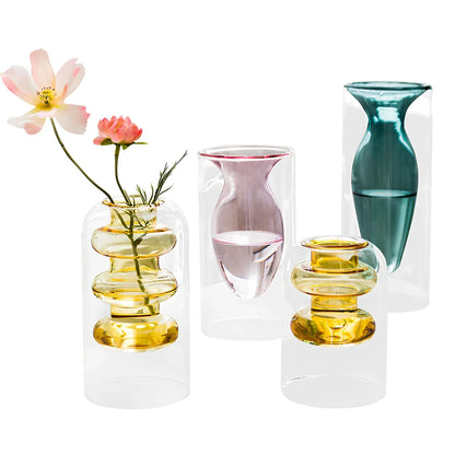 25cm tall European style glass vase in peacock blue with 15cm opening and weighted base