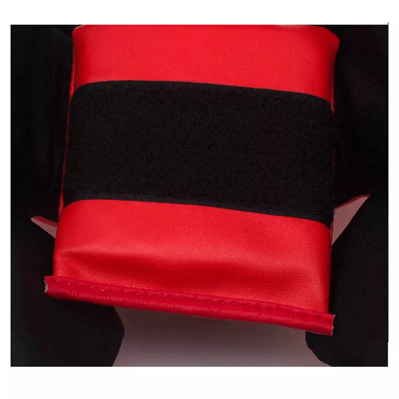 Taekwondo fighting headgear helmet in red, black, or blue for martial arts defense