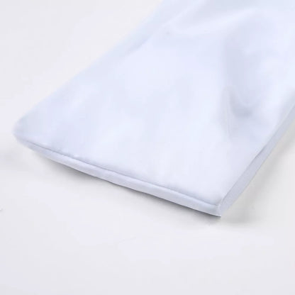 Strapless bikini set with high waist and vintage print, available in sizes S, M, L