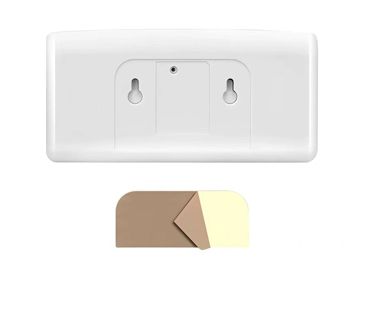 White UV toothbrush sterilisation holder with 253.7nm wavelength disinfection, 157mm width compact design for bathroom counter