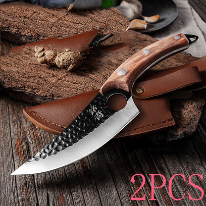 Handcrafted stainless steel boning knife with ergonomic handle for precision cooking tasks
