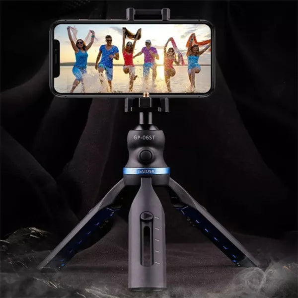 Black desktop tripod for iPhone photography and videography