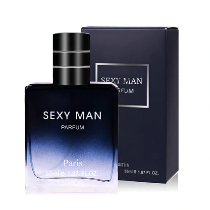 50ml men's cologne bottle with spray mechanism showing 8cm height and 3cm base diameter