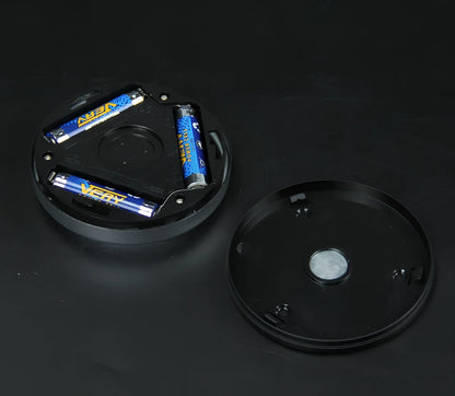 White motion-sensing LED cabinet lamp with magnetic back for wireless installation