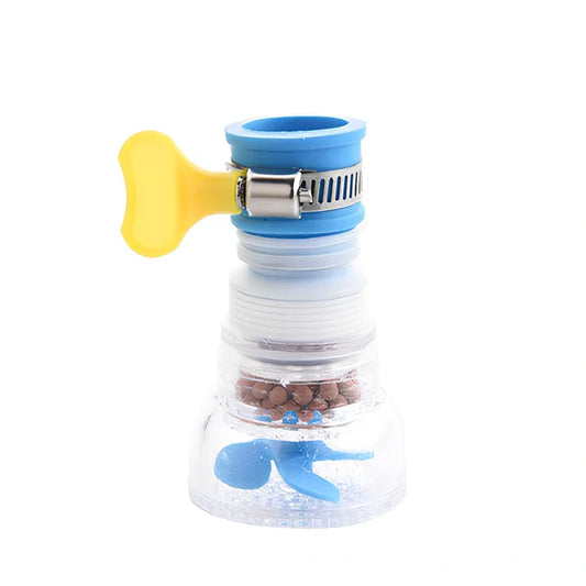 Kitchen faucet filter with stainless steel construction in blue, green, pink colour options
