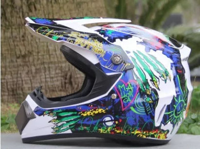 Four seasons mountain bike cross-country motorcycle helmet with high-density foam lining