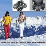 Silicone Non-Slip Shoe Grips for ice and snow safety in multiple colors
