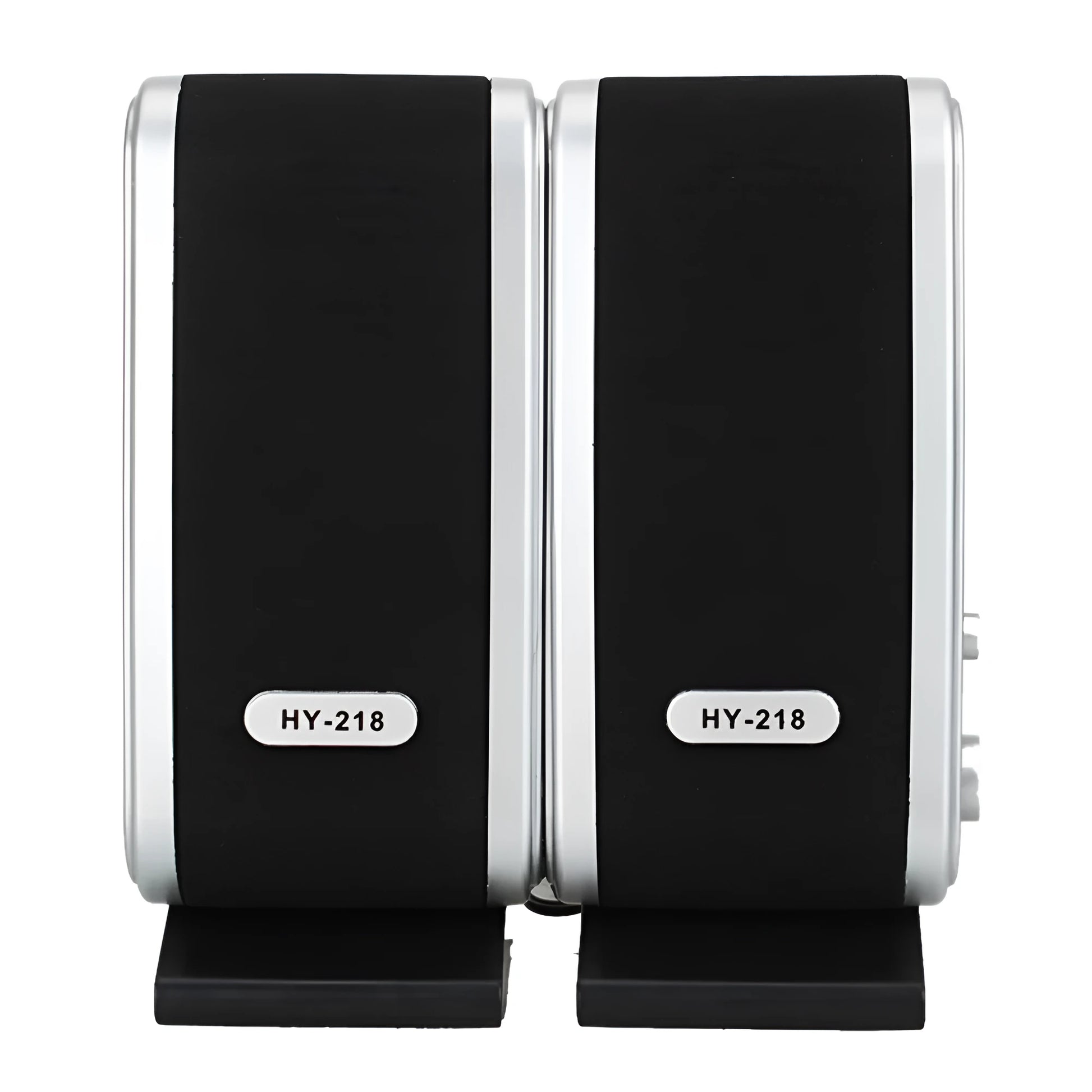 Black compact USB notebook mini speaker for laptop and computer audio enhancement.