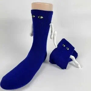 Stylish couple matching mid-tube socks in various colors for a fun and fashionable look.