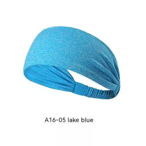 Quick-drying antiperspirant yoga hair band for women in various colors
