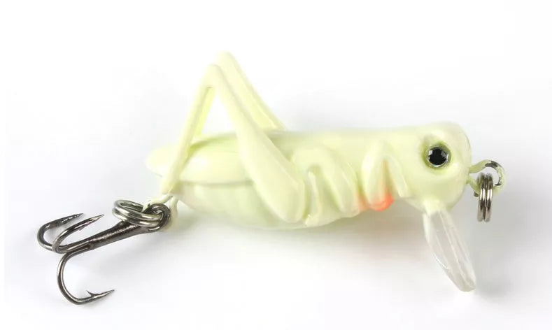Hard bait grasshopper fishing lure in multiple colors for effective fishing
