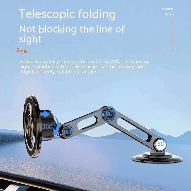 All-metal magnetic car phone holder in four colour options with magnetic rings