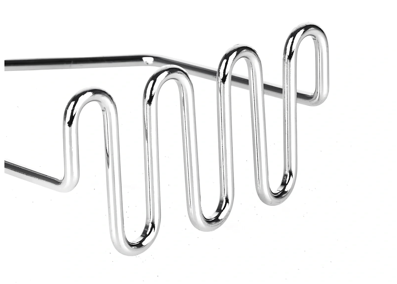 Stainless steel potato ricer masher, 25cm long with 9.5cm wide head, weighs 82g for efficient vegetable mashing