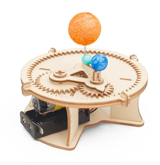 Wood Solar System Globe Model for kids science education