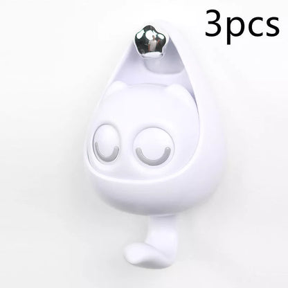 Interactive blink cat coat hook in six colors, perfect for home decor and organization