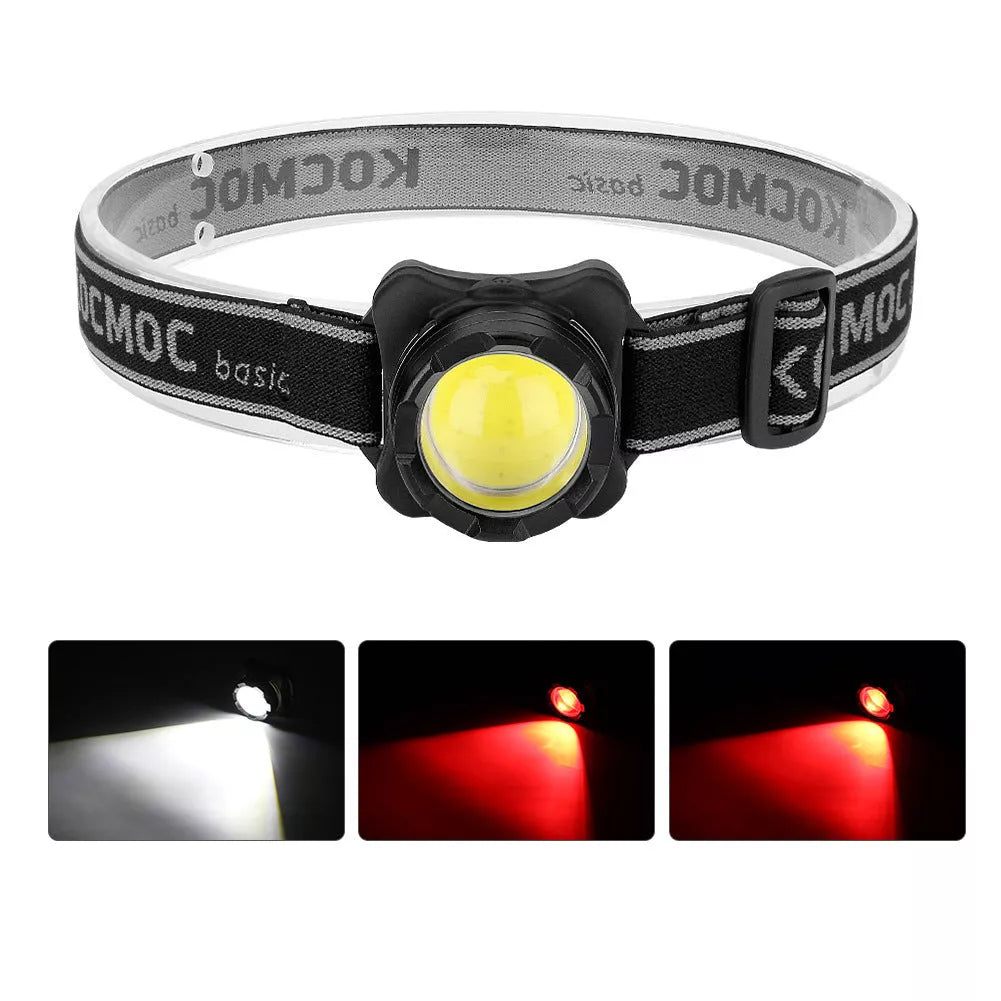 Compact outdoor head lamp with COB technology for night activities