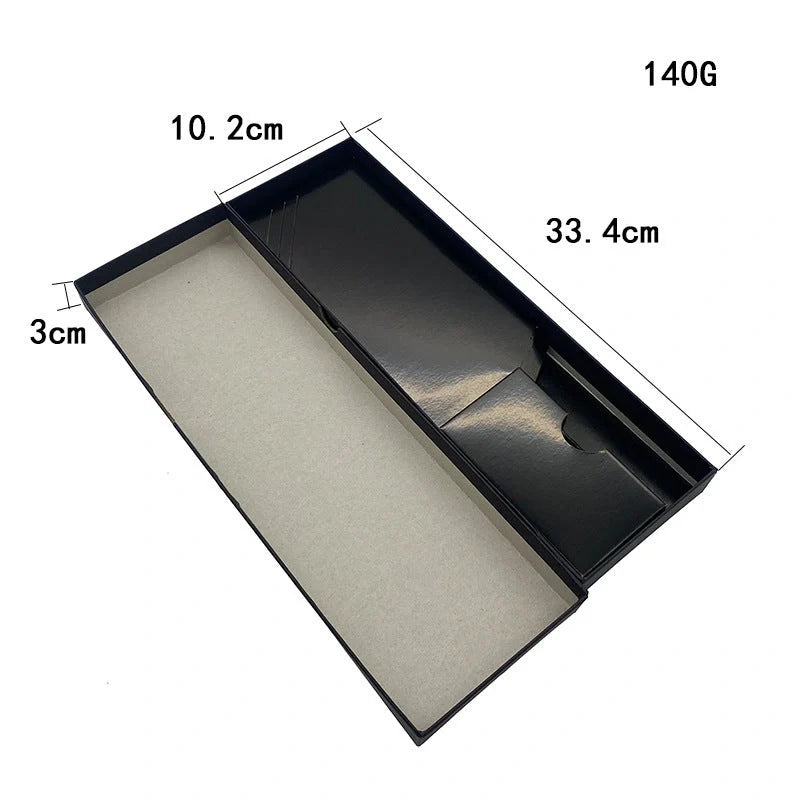 Minimalist black EVA kitchen knife set in gift box, perfect for home chefs