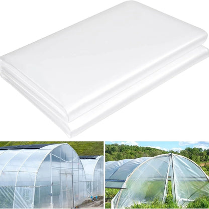 Roll of 4x8 metre plastic greenhouse insulation film for cold-proofing vegetable sheds.