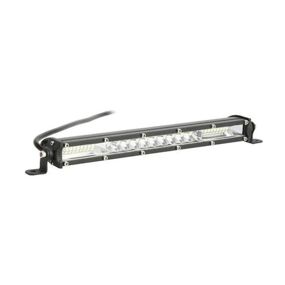 Ultra-thin white aluminium LED strip light bar for motocross vehicle roof.