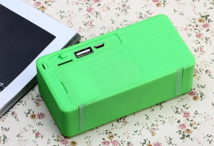 Cannon X3 small cube-shaped wireless Bluetooth speaker in five colour options on a plain background.