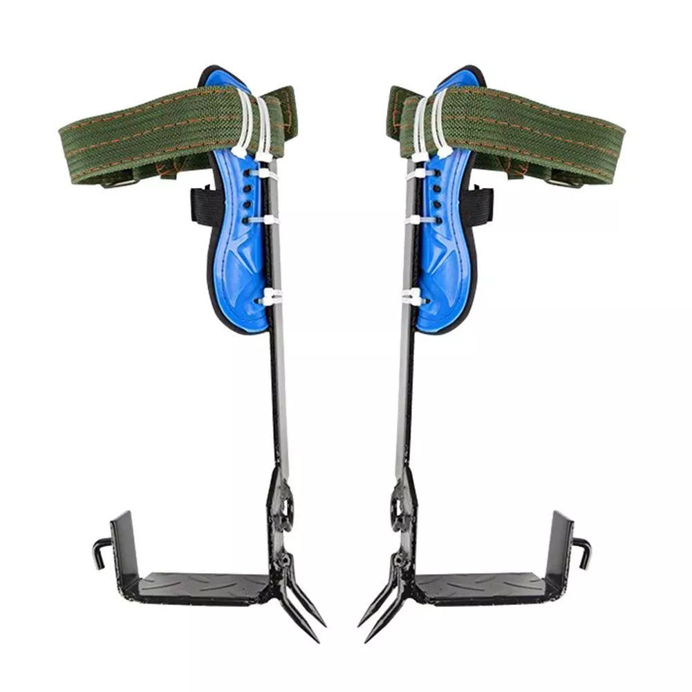 Upgraded stainless steel tree climbing belt with five claws for secure climbing